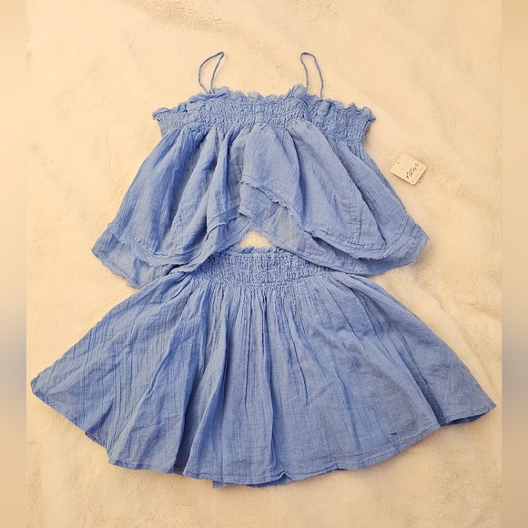 New Free People Free-Est Layla Set In Cornflower Blue Size XS - Picture 4 of 14